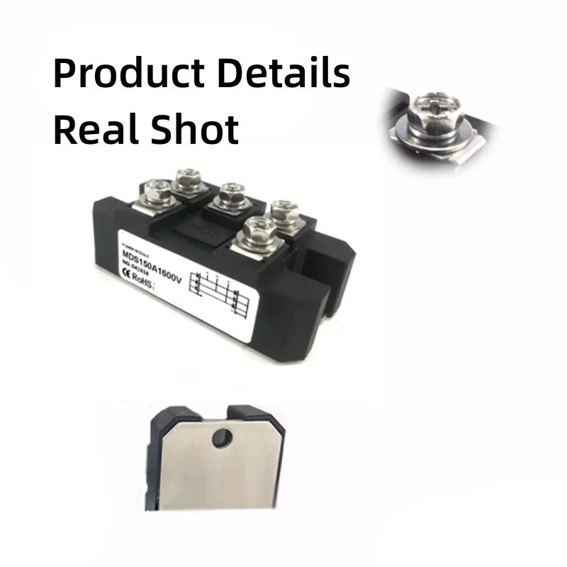 MDS 150Amp 1600V Three phase rectifier bridge MDS150A1600V  12V 24V 36V 48V 220V 480V 600V AC-DC high-power module