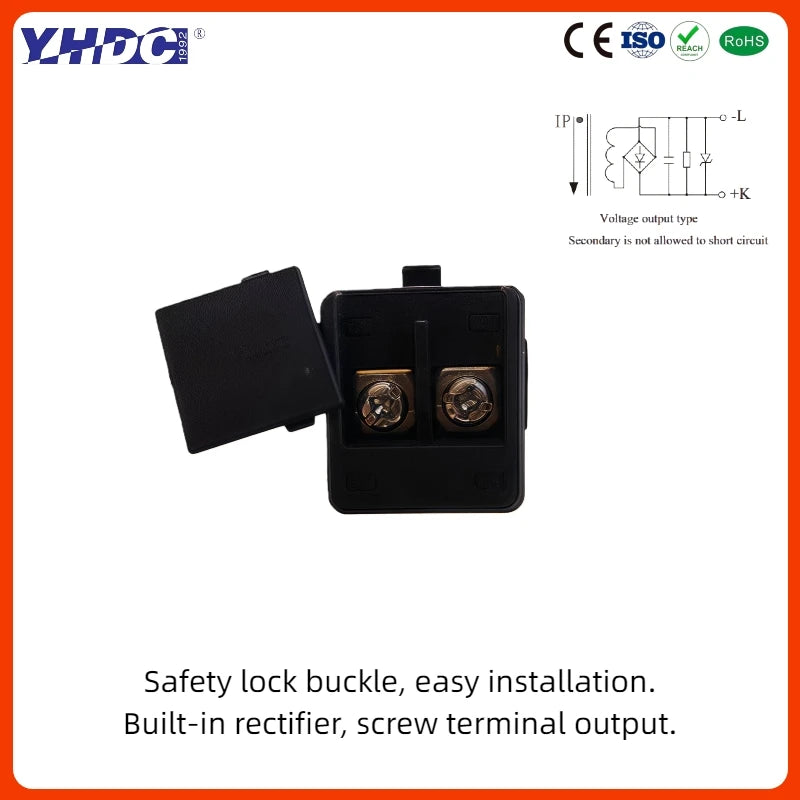 YHDC SCT010T-D Input 5A/10A/20A/30A/50A Output 1V/3V/5V DC Accuracy 1% Split Core Current Transformer