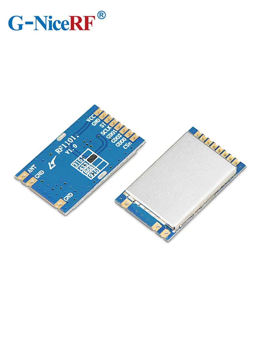G-NiceRF| 2PCS RF1101 RoSH Certified 20mW Long-Distance Wireless Transceiver Module Adopt CC1101 Chips