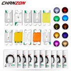 SMD 1206 LED Emitting Diode Kit Micro SMT Lamp Chip Light Beads Warm White Red Green Blue Yellow Orange UV Pink Multicolor 3V