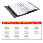 0402 0603 SMD Ferrite Bead Inductance Sample Book Magnetic Laminated Sheet Magnetic Beads Inductance Book Sample Kit 0805 1206