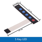 1 2 3 4 5 6 7 8 Key Button Membrane Switch Matrix Array Keyboard Keypad Control Panel Pad DIY Kit For Arduino Smart Car