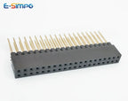 10pcs 2.54mm PC104 Industrial Long Square Pin 2X16P 2X20P 2X25P/32P/40P PH8.5+2.5mm Double Row Gold Motherboard Female Header