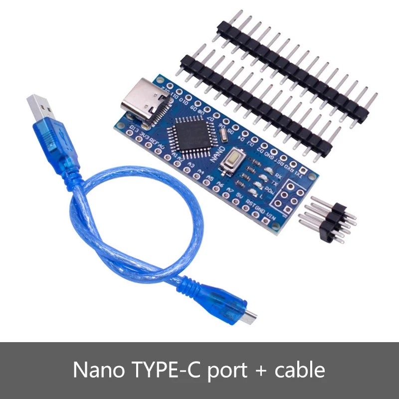 Nano V3.0 ATMEGA328P Development Board Micro USB Type-C USB Interface Controller Board With Pin Header For Arduino