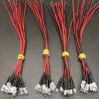 10/20PCS 5mm LED Diode Kit UV Prewired 5V 12 V Light Emitting Indicator RC Lamp Warm White Red Green Blue Yellow Orange Purple P