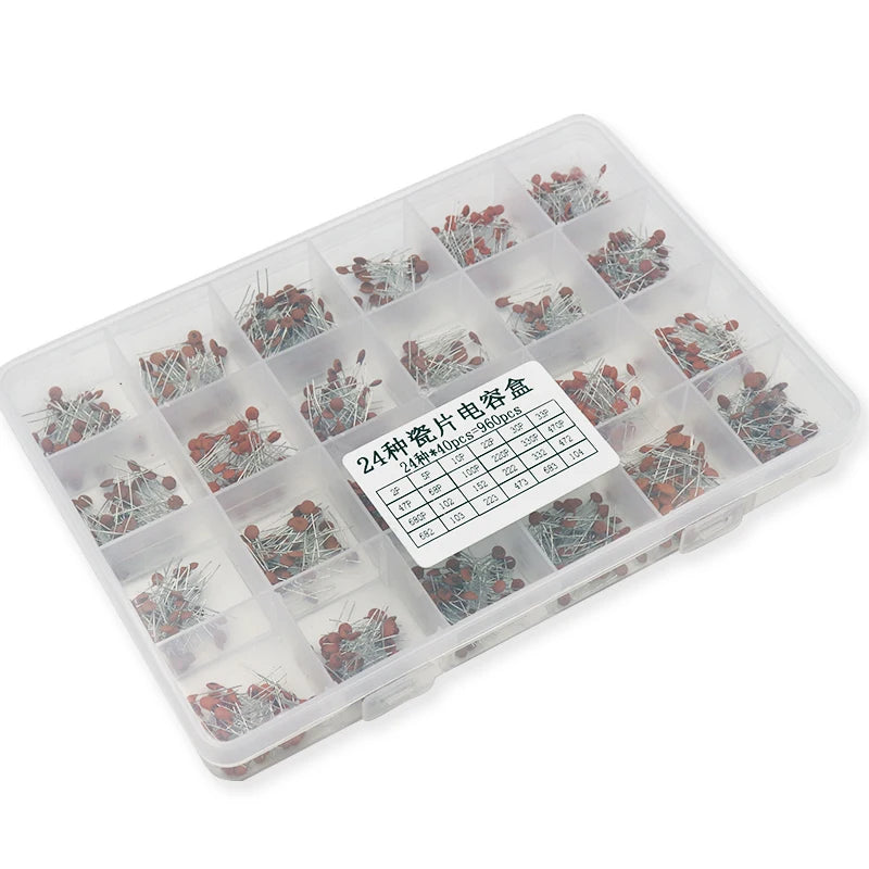 Ceramic Capacitors Kit 3600PCS 960PCS 300PCS Electronic Components Package Capacitor Assorted Samples Diy KIT
