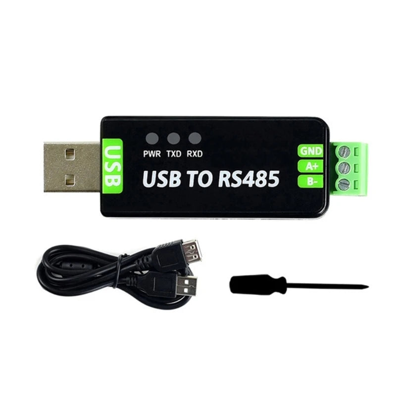 Waveshare USB to RS485 Serial Converter RS485 Communication Module 300-921600Bps Built-in ESD Protection Circuit
