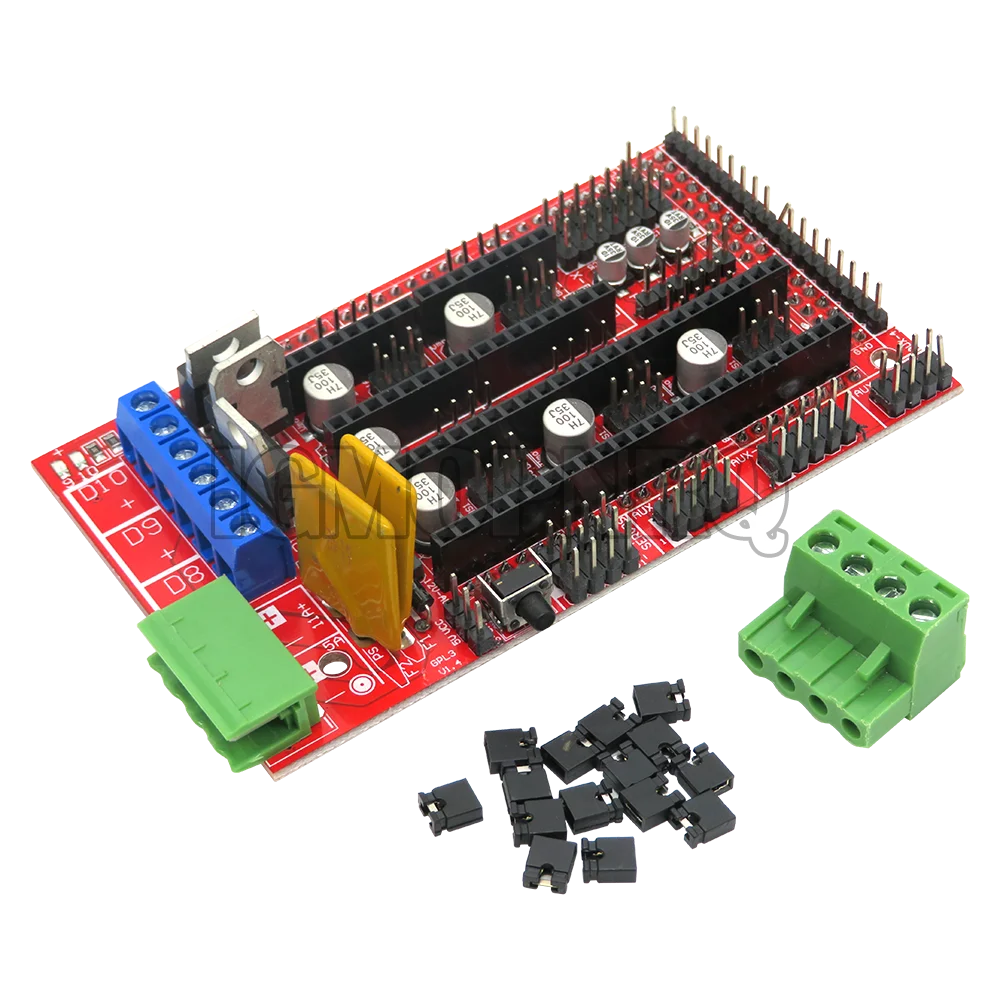 Mega 2560 R3 CH340 +1pcs RAMPS 1.4 Controller +5pcs A4988 DRV8825 Stepper Driver Module+1pcs 2004 controller for 3D Printer kit