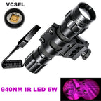 IR850nm&940nm Latest Infrared LED Zoom High Bright Night Vision Infrared Fill Light Tactical Hunting Zoom Flashlight IR Lighting