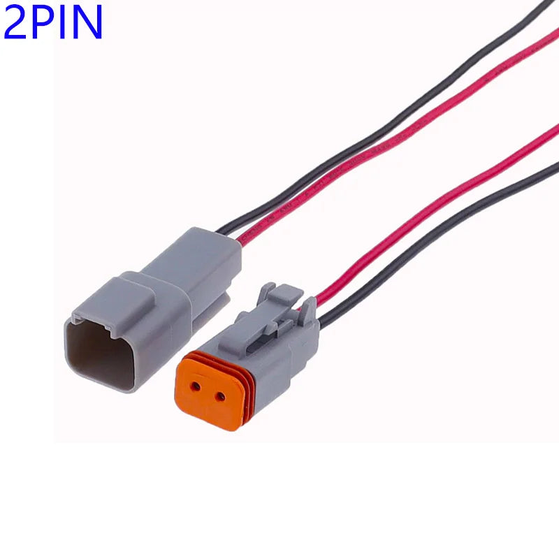 1 Pcs Deutsch DT connector with 15cm Wiring harness DT06-2S/DT04-2P 2P 3P 4P 6P 8P 12P waterproof electrical connector