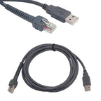 1PC 2M USB Cable For BarCode Scanner LS2208AP LS1203 LS4208 LS4278 LS9208i DS6707 DS6708 STB3578 USB to RJ48 RJ50 CBA-U01-S07ZAR