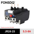 JR28 25A Thermal Overload Relay LR2-13D Adjustable Thermal Relay Electrical Relay Temperature Overload Thermal Protector