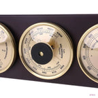 K1KA 3Pcs/Set Barometer Thermometer Hygrometer with Wooden Frame Base