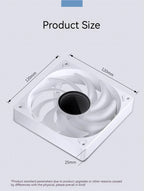 JONSBO SL-120 ARGB Fan 120mm Cooler for PC Case Fan 5V 3PIN/4PIN PWM CPU Cooler PC Fan RGB Front Reverse Case Fan
