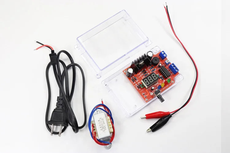 Electronic DIY LM317 Adjustable Voltage Regulated Kit DC Step-down Power Supply Making Parts With Case Soldering Assembly 220V