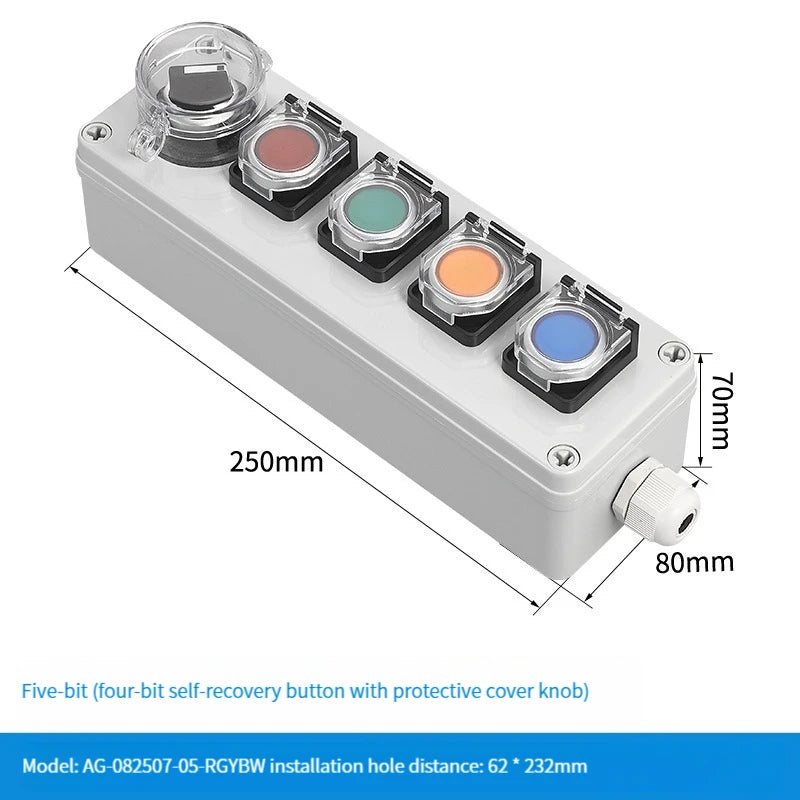 NEW high-quality Switch with arrow button control box self start button water tank electrical industrial emergency stop switch