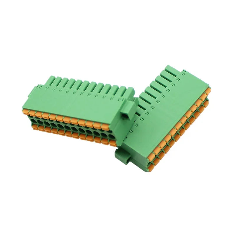 10pcs 2X2-20P KF2EDGKSM-3.5 Compact Double Layer Plug-in Terminal Block Spring Quick Connect DFMC 1,5/20-STF-3,5 1790470 Equival