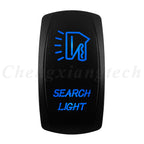 12V 20A Blue Led Car Boat Laser Rocker Switch ON OFF, (ON) OFF, ON OFF ON, (ON) OFF ON, (ON) OFF (ON) Waterproof