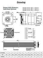 Nema17 42mm Closed Loop Stepper Motor Drive All-in-one Hybrid Servo Motor Encoder Integrated Motor 1000 Line 0.4Nm 0.5Nm 0.6Nm