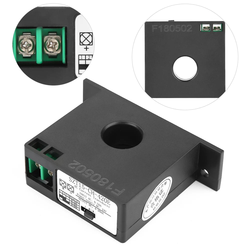Current  SZT15-CH-420E Current Transducer Transmitter  Sensor AC Current Converter 0-50A