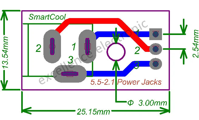 2/5PCS 5.5x2.1mm DC005 Power Jack DIP Adapter Board PCB Mount DC Power Socket Breadboard Interface Test Conversion Connector