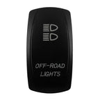 CUSTOM Dual RED Led Laser Etched Rocker Switch ON-OFF ON-OFF-ON (SPST DPDT) for ARB/Carling/NARVA 4x4 Caravan Accessories SUV