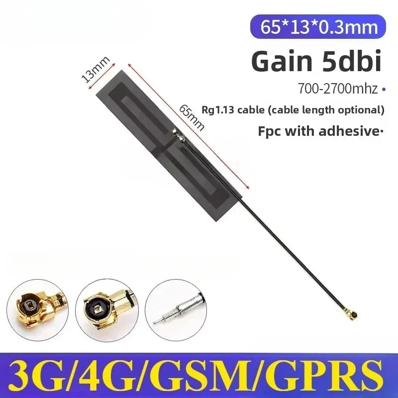 2PCS Full Frequency 5G 4G LTE GSM GPRS 2G 3G NB-IoT Module with Built-In FPC/PCB High Gain Patch Antenna for IoT Device