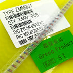 Zener Diode 0.5W 1/2W Glass Tube Voltage Regulator Diode LL34 ZMM3V3 4V7 5V1 6V2 6V8 7V5 8V2 9V1 10V 12V 15V 18V 24V 27V 33V 47V