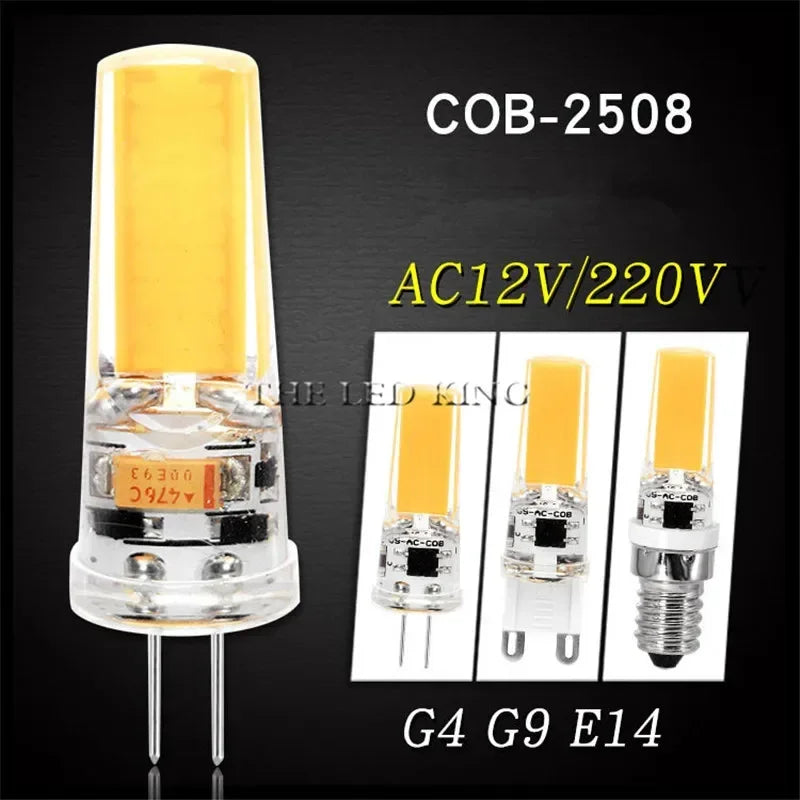 220V G9 LED G4 LED G9 AC DC 12V Replace Halogen 10W 20W 35W 50W COB LED Lighting Lights Spotlight Chandelier