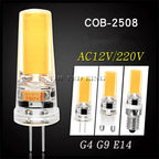 220V G9 LED G4 LED G9 AC DC 12V Replace Halogen 10W 20W 35W 50W COB LED Lighting Lights Spotlight Chandelier