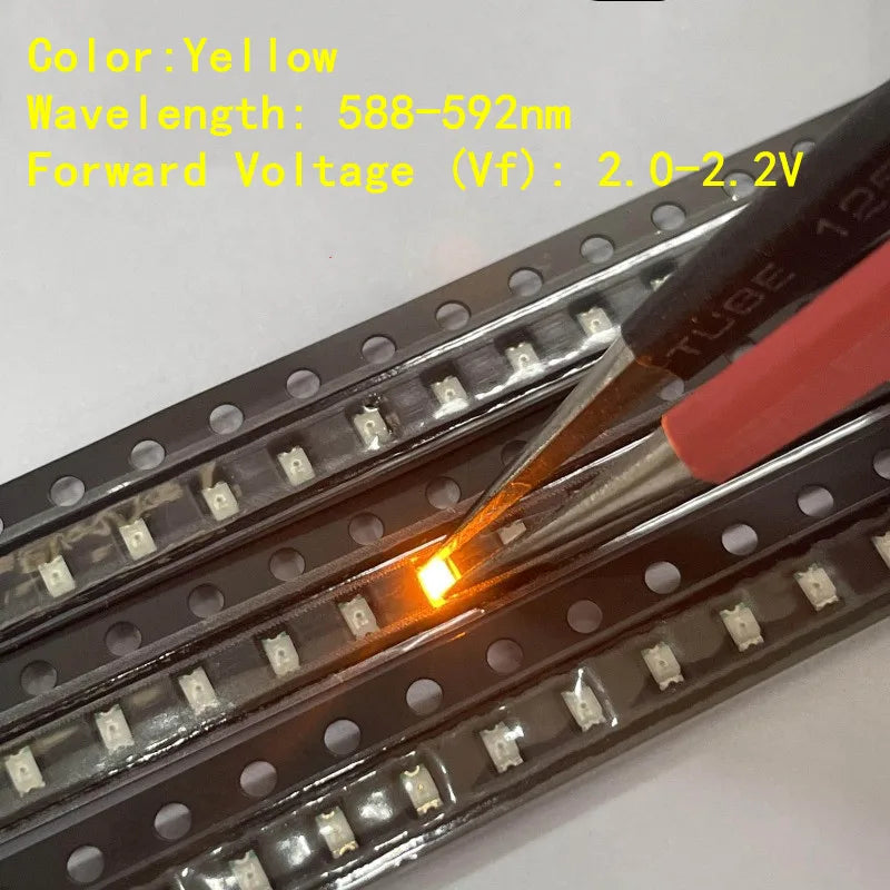 1 full reel(3K/4Kpcs) High Brightness SMD LED Chips 0402/0603/0805/1206 Red/Yellow/Blue/Green / White, Light Emitting Diode