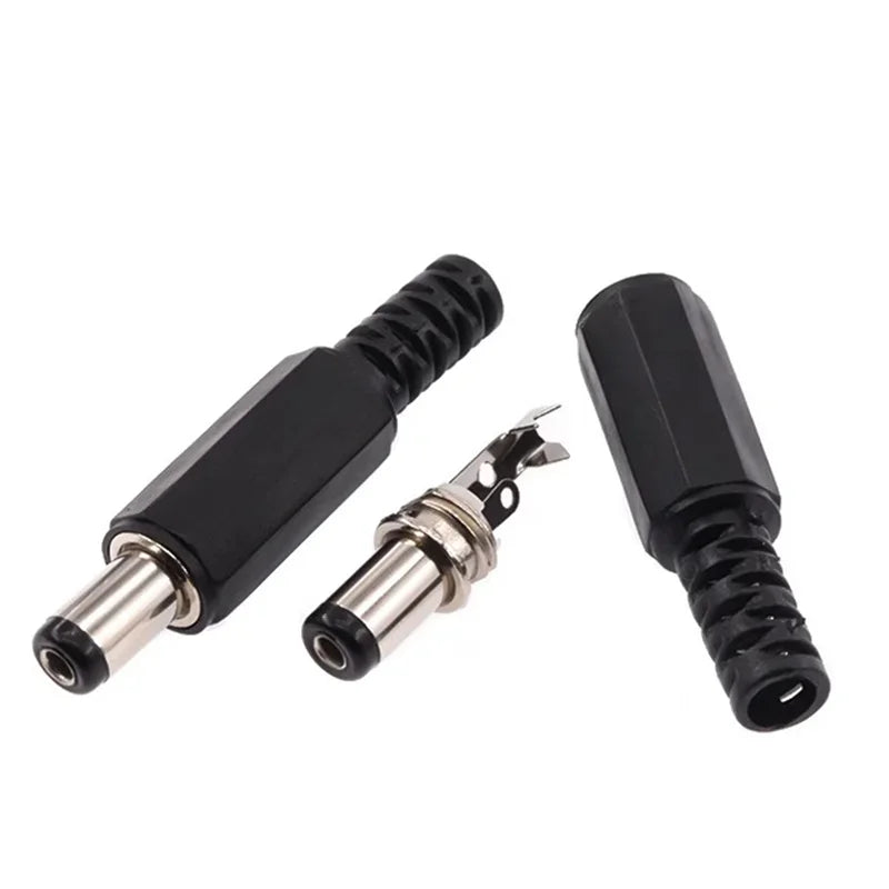 5/20/100PCS 5.5mmX2.5mm Male Jack DC Power Plug 5.5*2.1mm Solder Type Adapter Adaptor Connector DC Barrel Plugs