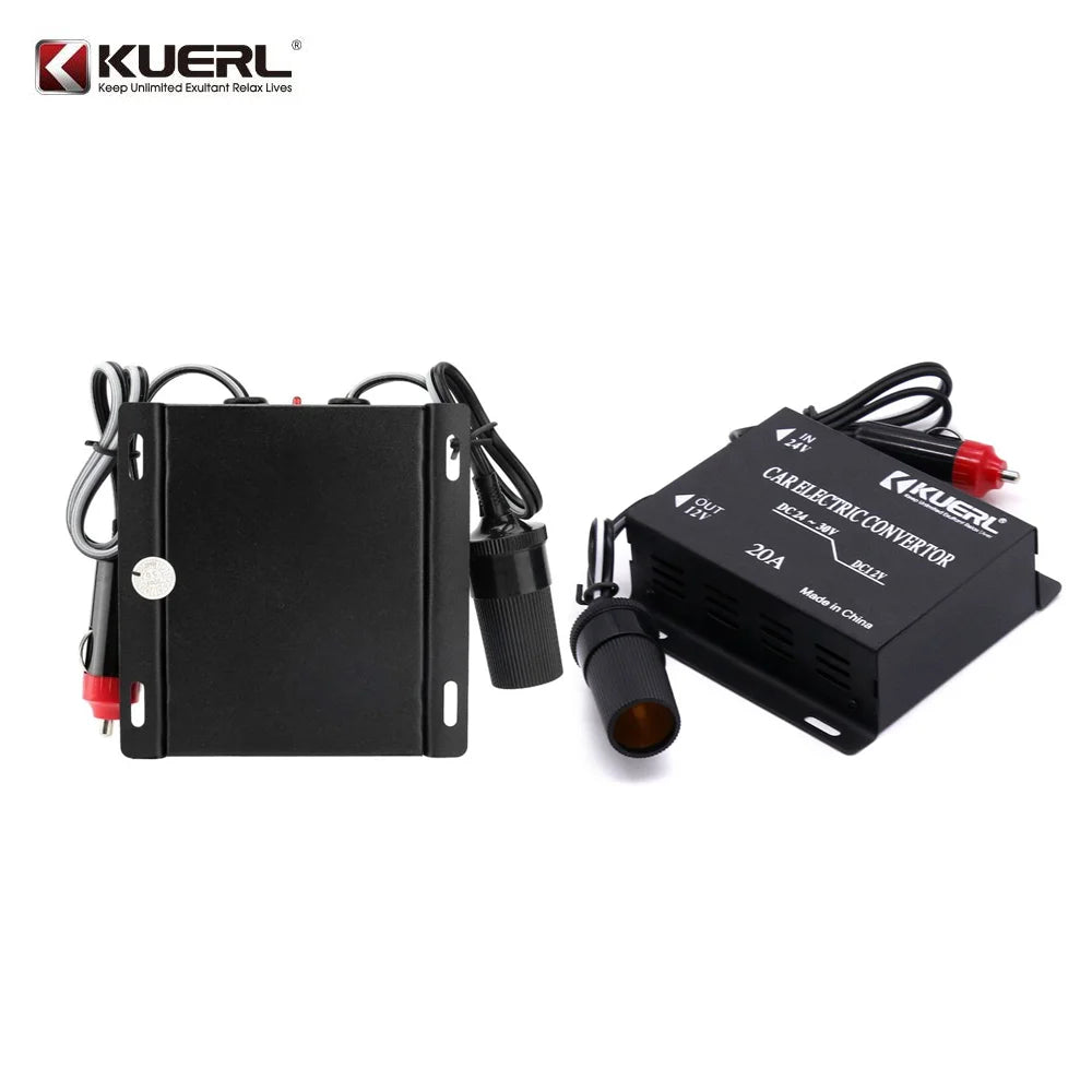 DC-DC 24V to 12V Cigarette Lighter Type Power Buck 10A 20A Step Down Converter Adapter Efficiently Car Power Supply Transformer