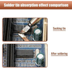 3pcs 1.5M Width 1.0mm 2.0mm 3.0mm 4.0mm  Welding Wires Desoldering Braid Solder Remover Wick Wire Cord Flux BGA Repair Tool