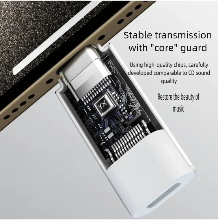 USB C To 8 Pin Adapter Type C To 8 Pin Audio Converter Headphone Earphones Converter for iPhone 15/16 iPad MacBook Type C Phone