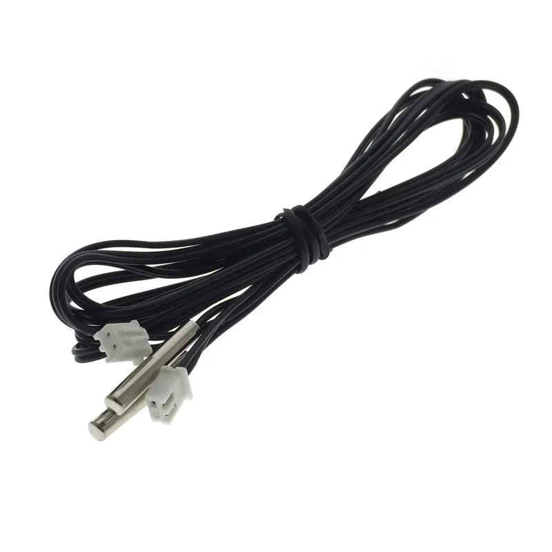 10pcs Temperature Sensor 100K B Value3950 Cylindrical Waterproof Thermal Probe 4x25mm  Long 1M XH2.54-2P  Plug NTC Thermistor