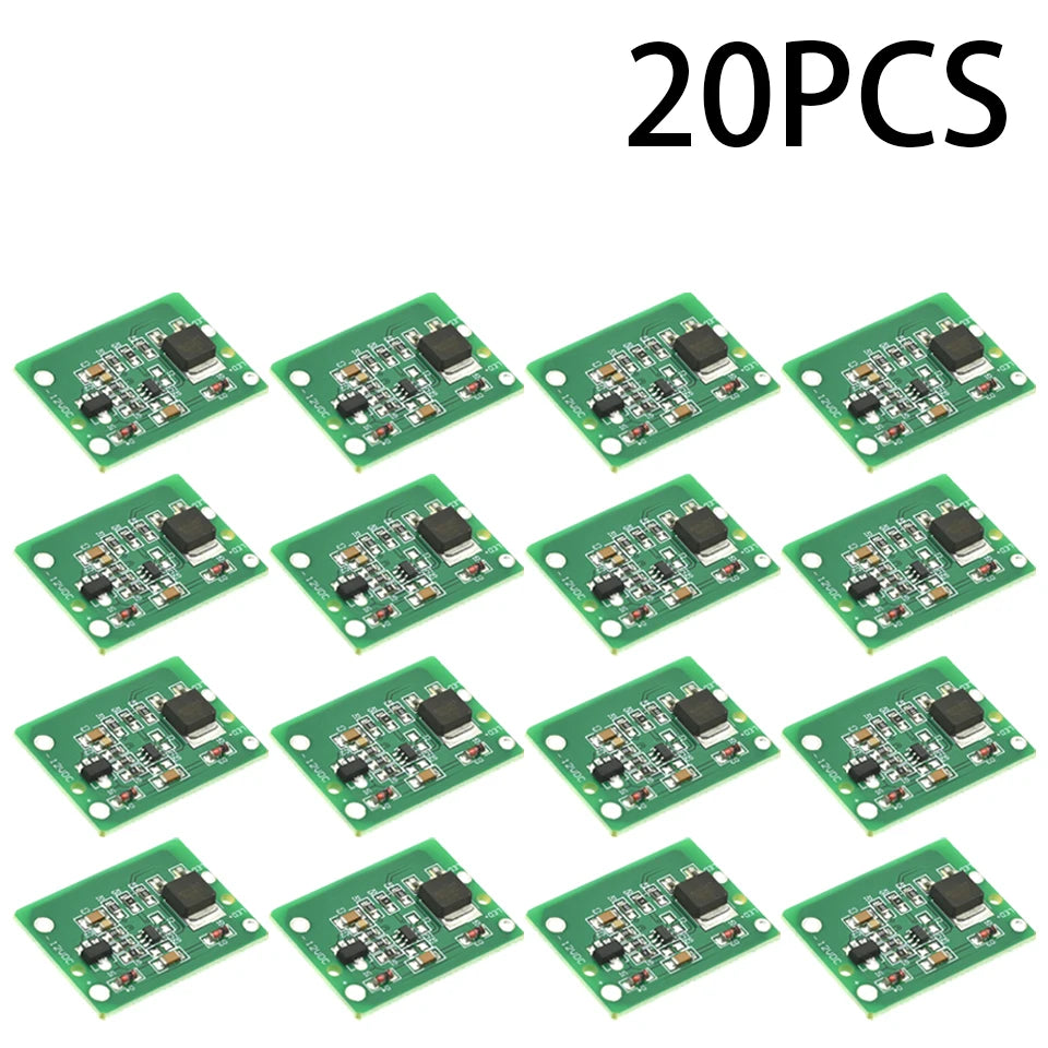 1-20PCS TTP223 Capacitive Touch Switch with 3A Relay – Toggle/Momentary Mode, DC 6-20V for LED Light Motor Pump Control