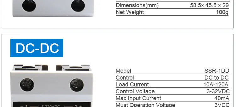 LCTC SSR 0-10V 4-20MA 0-5V Power Voltage Regulator Relay 10A 25A 40A DA AA DD VA Single Phase Solid State Relay With Heat Sink