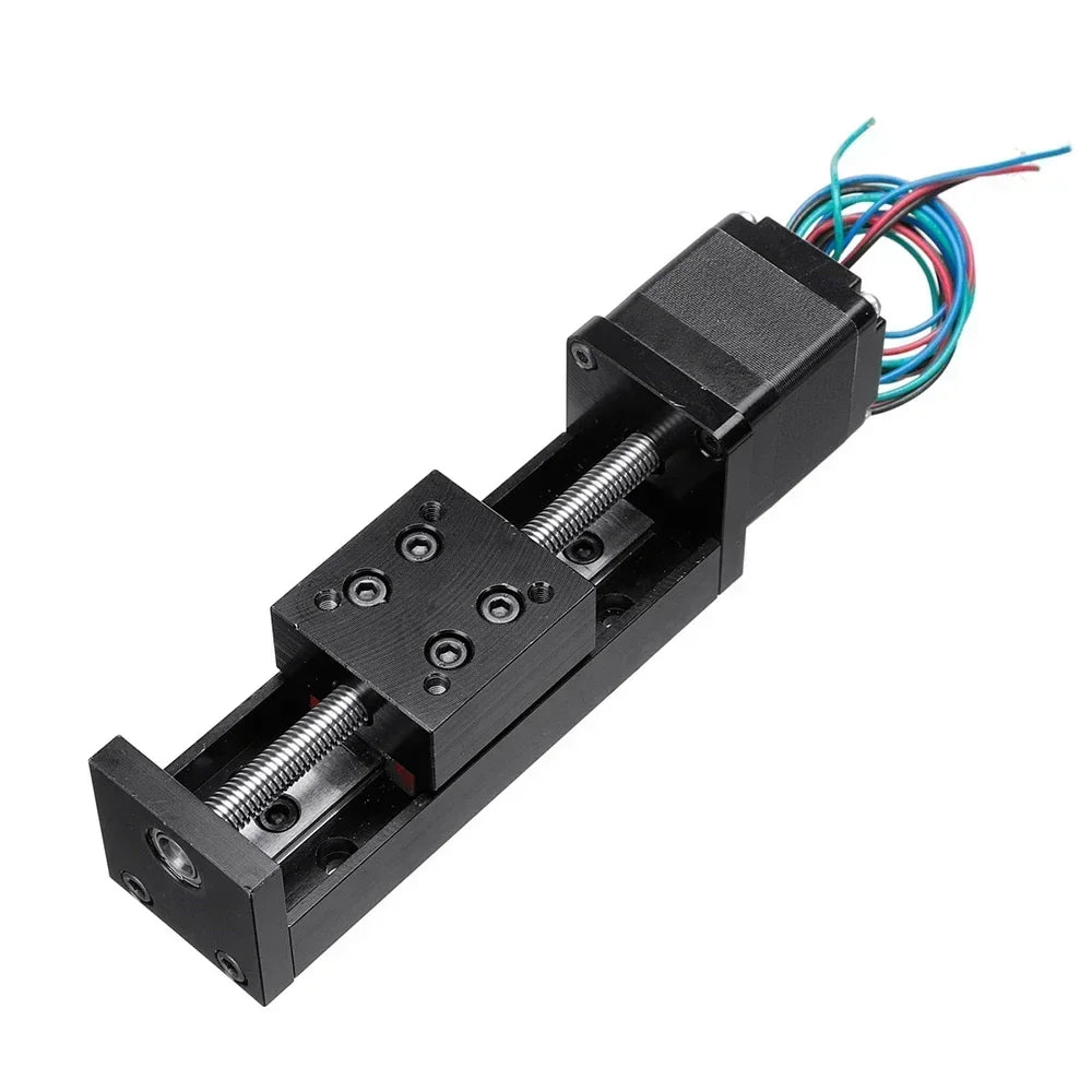 T-type CNC XYZ Axis Linear Actuator Mini Sliding Table NEMA11 Motor Linear Guide Rail Table Manual Slide Stage
