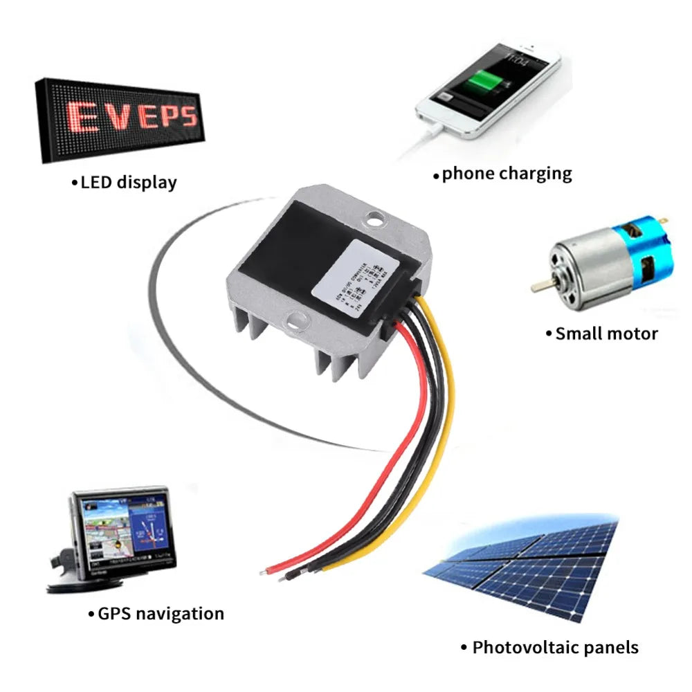 Waterproof 24V To 12V DC-DC Converter 5A 60W Voltage Step Down Module Step Down Converter Truck Application