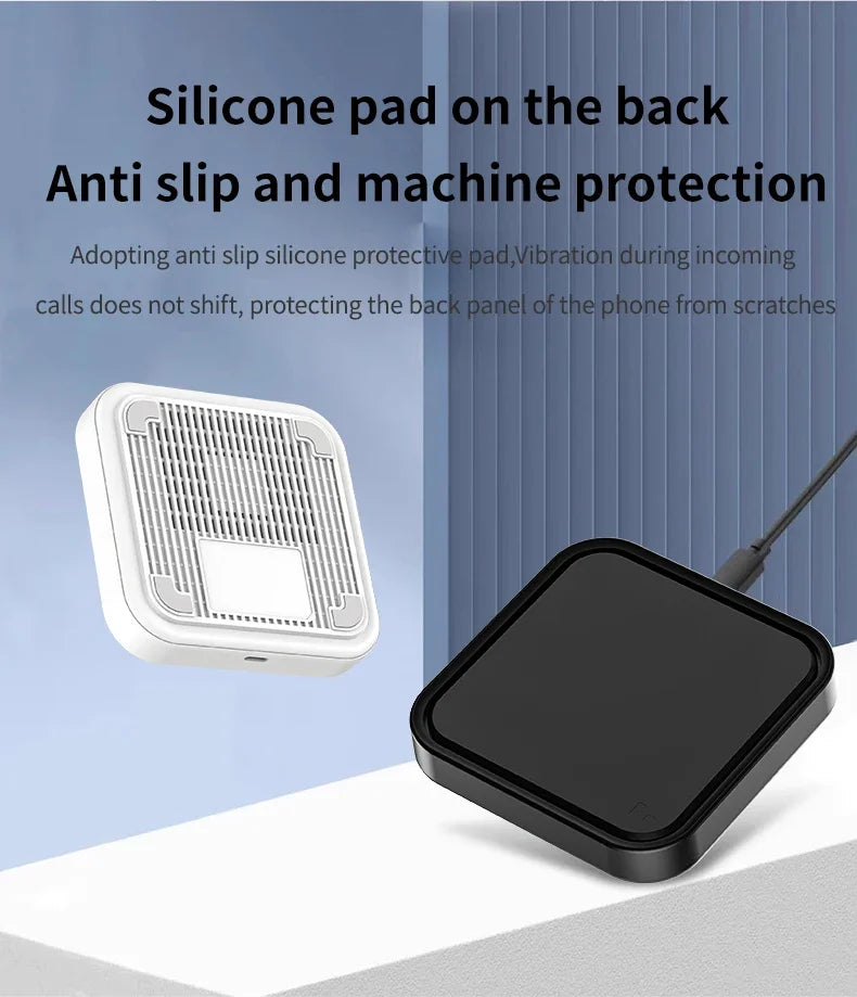MINI Wireless Charger Station with Cooling Hole for iPhone 17 16 Pro Max 15 14 13 12 Samsung Xiaomi Pro Max Fast Charging Pad
