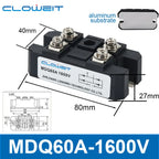 Volt Silicon Single 1 Phase Diode Metal Case Bridge Rectifier MDQ 100A Amp 1600V Single Phase Rectifier Bridge Module
