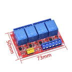 1/2/4/8-way 5V relay module optocoupler isolation high and low level trigger microcontroller