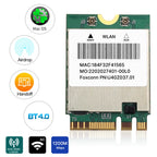 BCM94352Z 1200Mbps NGFF WiFi Card 802.11ac Dual Band 2.4G/5GHz Bluetooth 4.0 M.2 Network Wireless Adapter for Hackintosh Mac