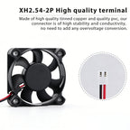 3010 4010 5010 3D Printer Cooling Fan, 12V 24V 5V 2Pin Low Noise, for Ender 3-Style J-Head Heatsink