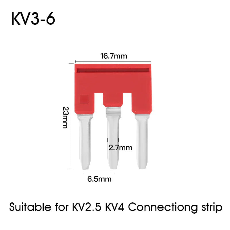 KV2.5 Direct Insertion Quick Terminal Block Rail Type Wire Connector Instead Of UK/ST/PT/SAK Docking For Parallel Connection