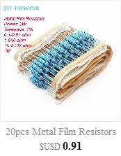 5pcs 10W 5% SQP Cement Resistor 0.1 0.22 0.33 0.5 1 1.2 1.8 2 2.2 3 3.3 3.6 4.7 5 8 10 15 20 25 30 100 K R ohms Power Resistance