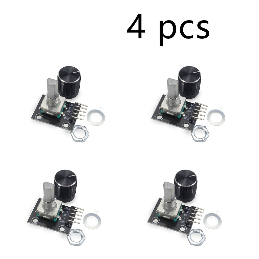 1 to 8 PCS KY-040 360 Degrees Rotary Encoder Module with Knob Cap 5V Brick Sensor Switch Development Board Module for R3 Board