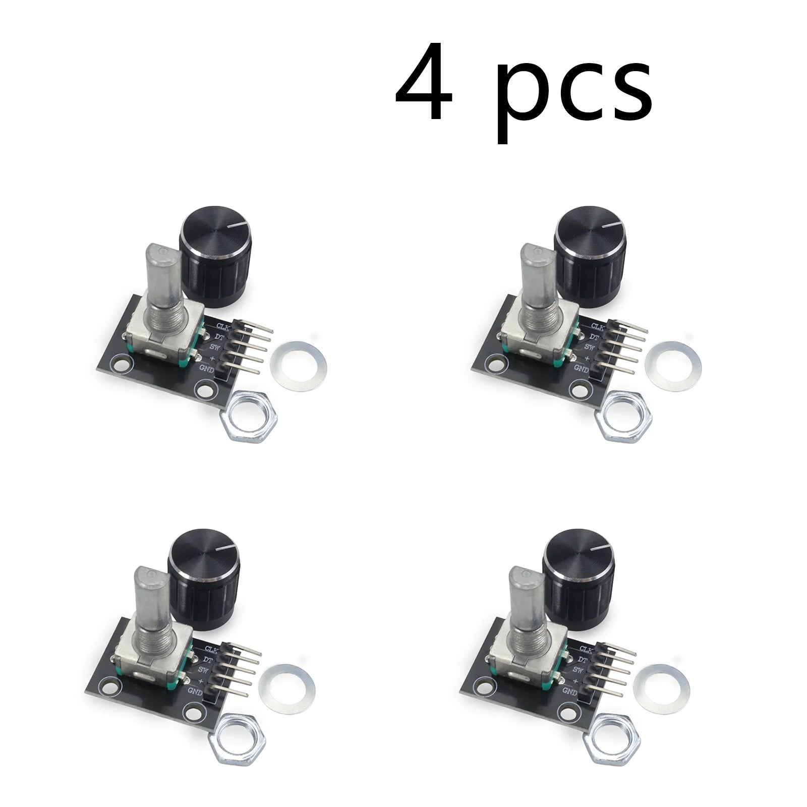 KY-040 360 Degrees EC11 Rotary Encoder Module Brick Sensor Switch Development Board for Arduino With Pins Knob Cap DIY 5V