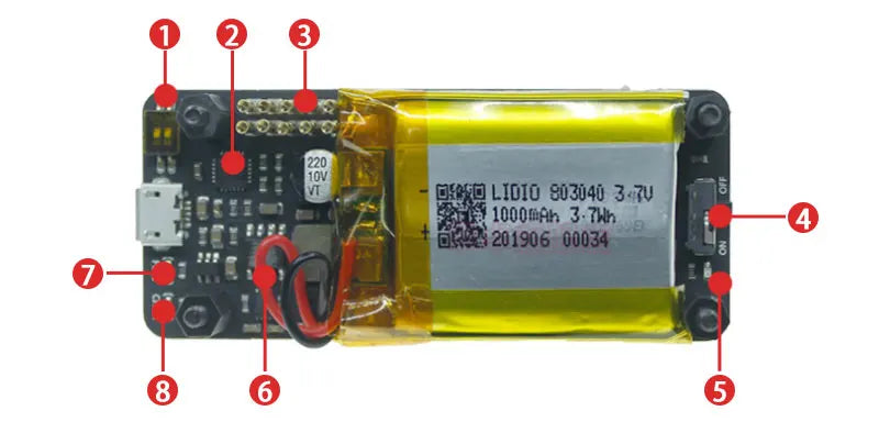 Raspberry Pi Zero UPS Power HAT Board With Battery Stable 5V Power Output I2C monitoring Uninterruptible Power For zero Series